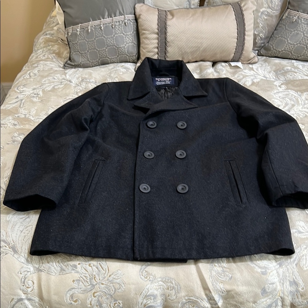 Roundtree & Yorke Black Pea Coat